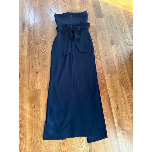 Lulus own the night strapless front slit maxi dress women's medium - Picture 5 of 6